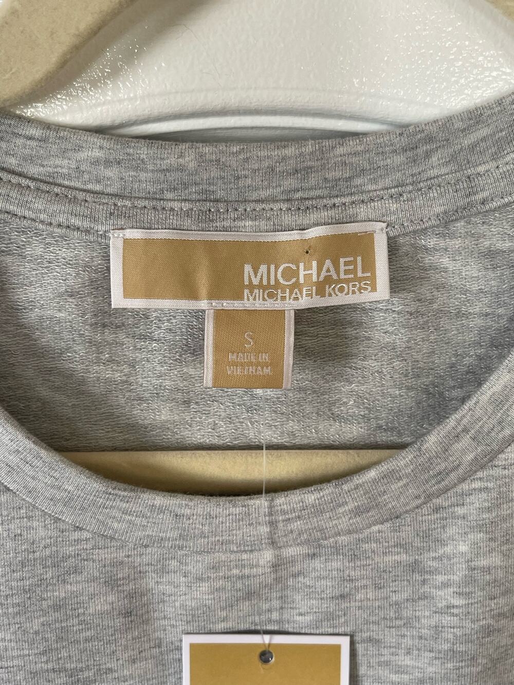 NWT Michael Kors Grey Gray Sleeveless Shirt Tshirt Top Small